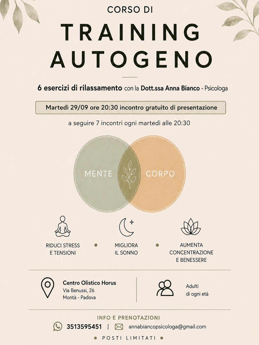 Corso di Training Autogeno 